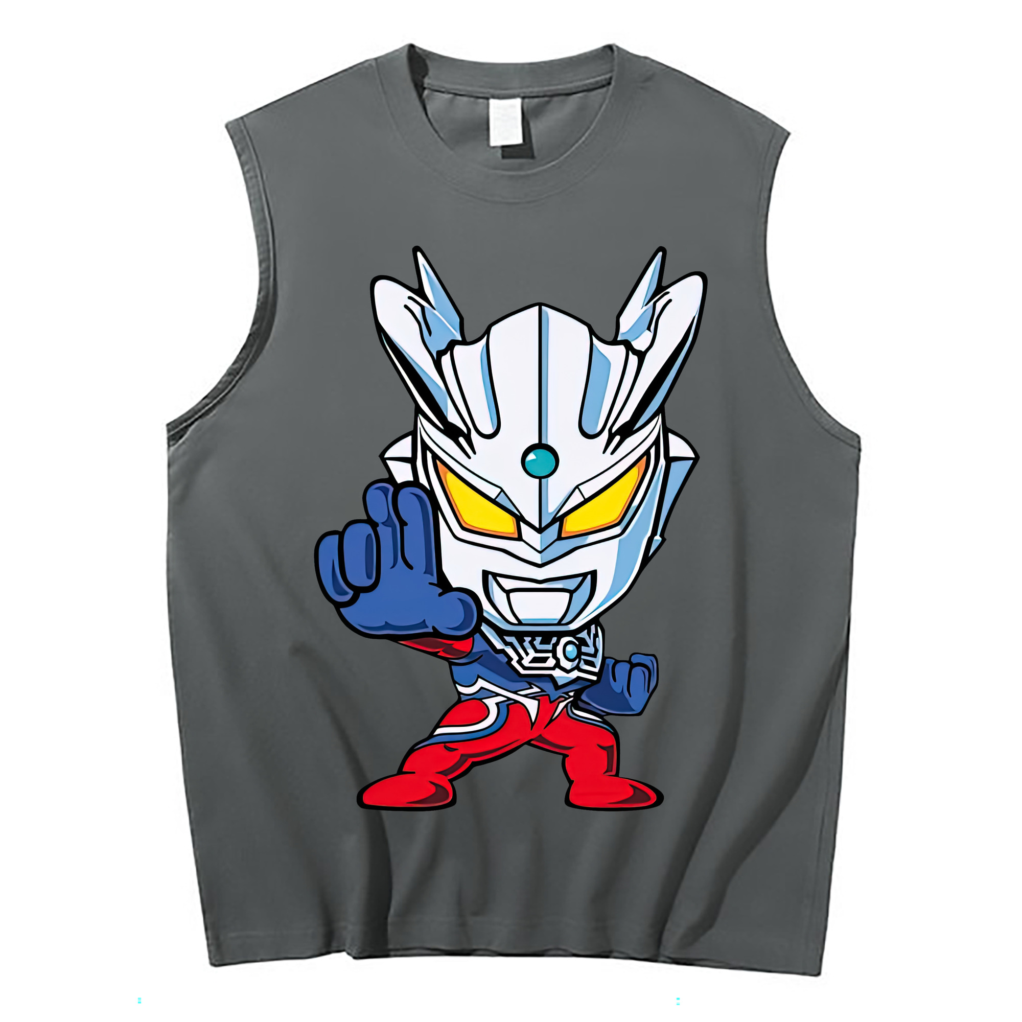 （画像用） ウルトラマン Ultraman コットン100％タンクトップ（フロントプリント）